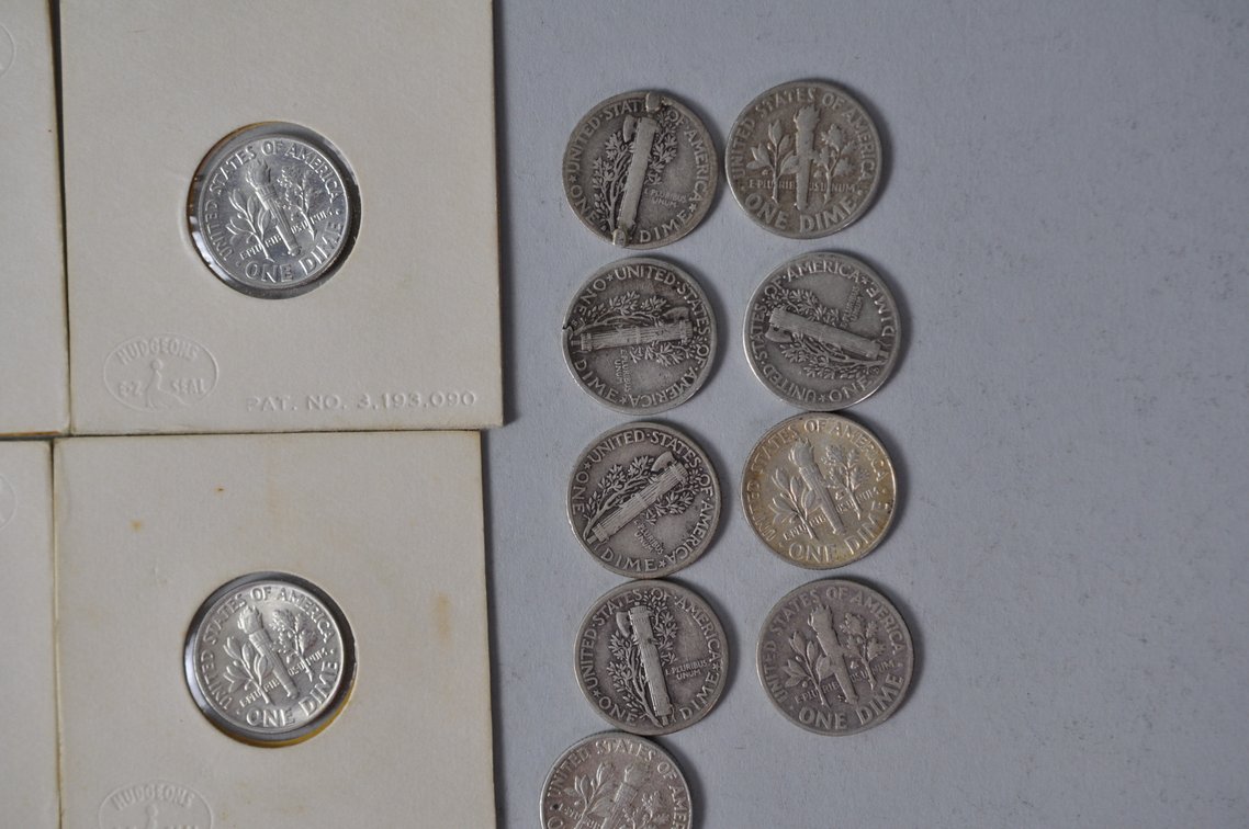 US Silver Dimes, photo 13 of 17