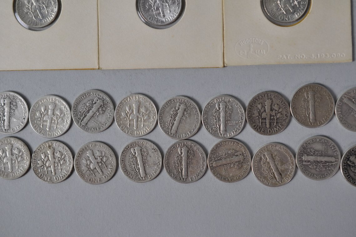 US Silver Dimes, photo 15 of 17