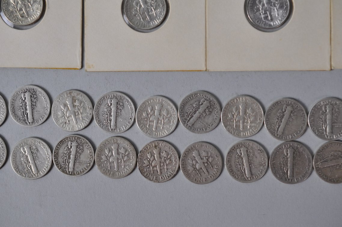 US Silver Dimes, photo 16 of 17