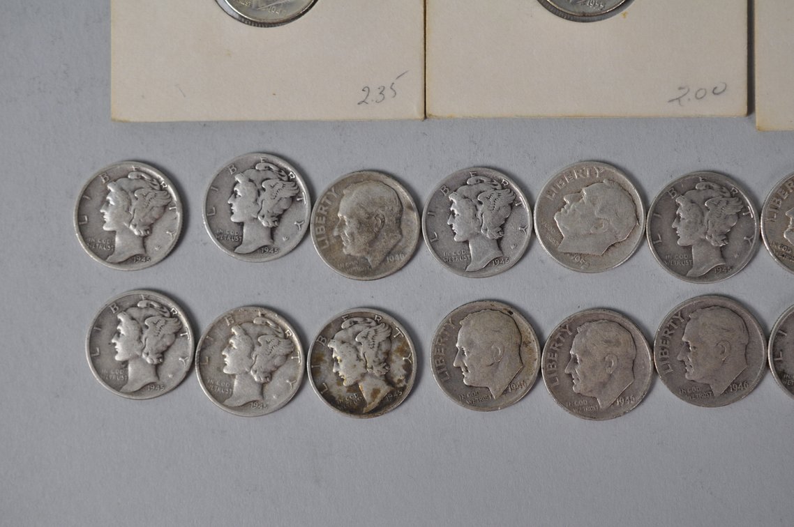 US Silver Dimes, photo 6 of 17