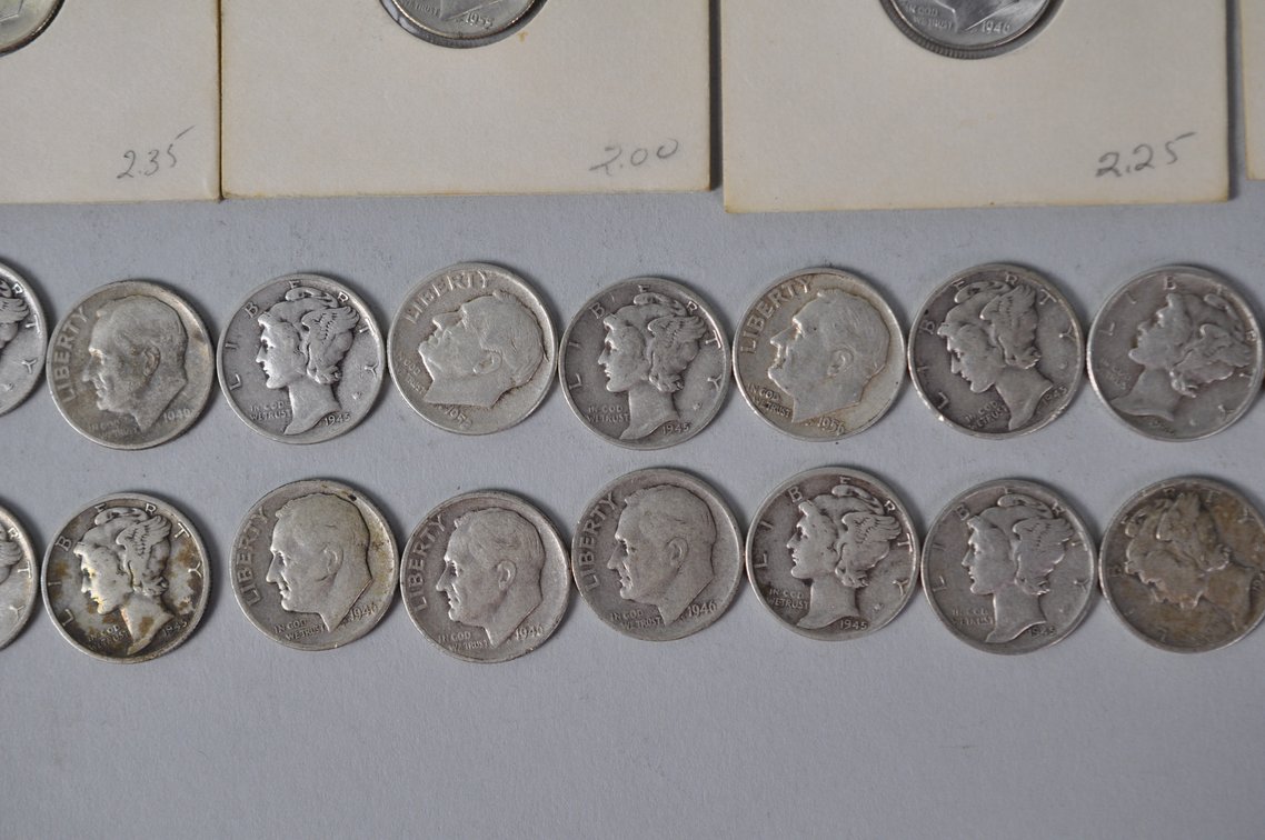 US Silver Dimes, photo 7 of 17