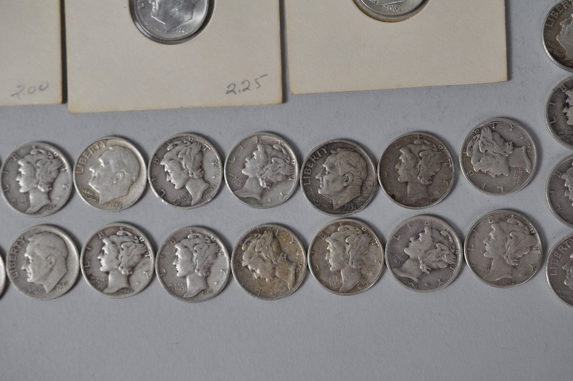 US Silver Dimes, photo 8 of 17