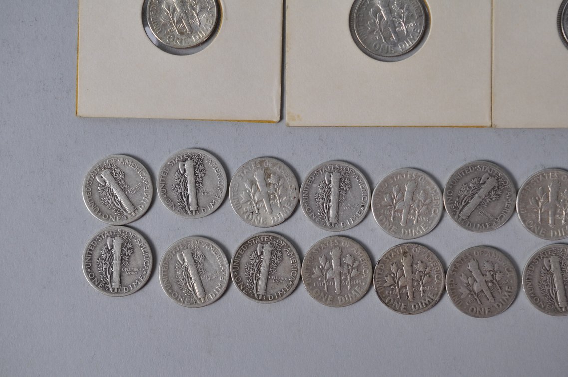 US Silver Dimes, photo 17 of 17