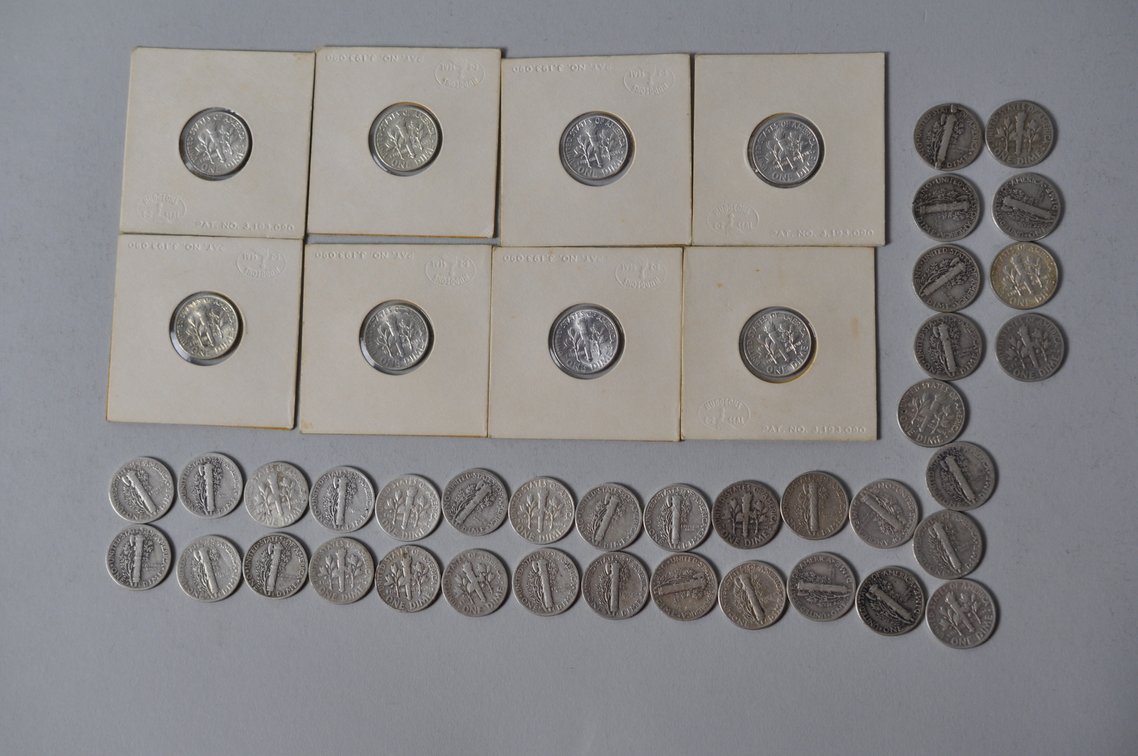 US Silver Dimes, photo 10 of 17