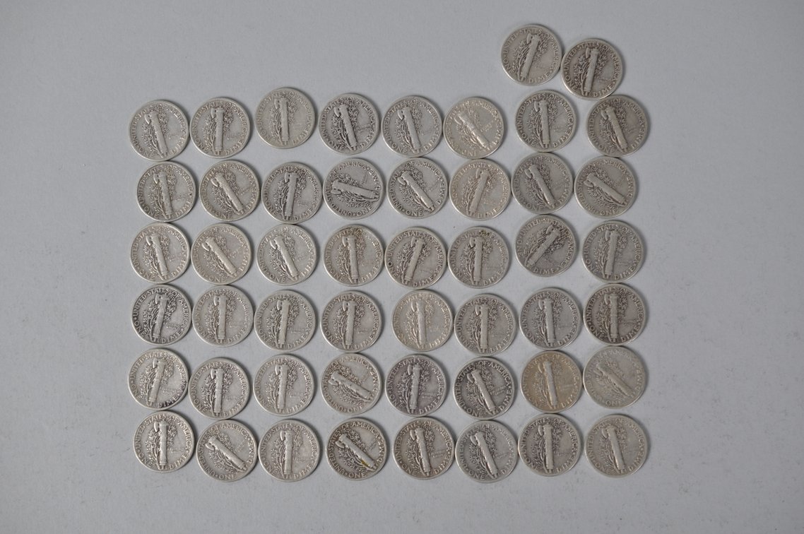 1944 US Silver Dimes, photo 7 of 13