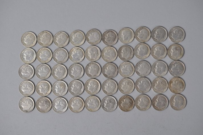 1964 US Silver Dimes