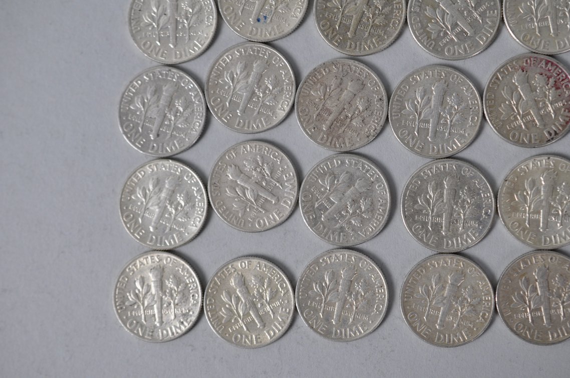 US Silver Dimes, photo 11 of 13