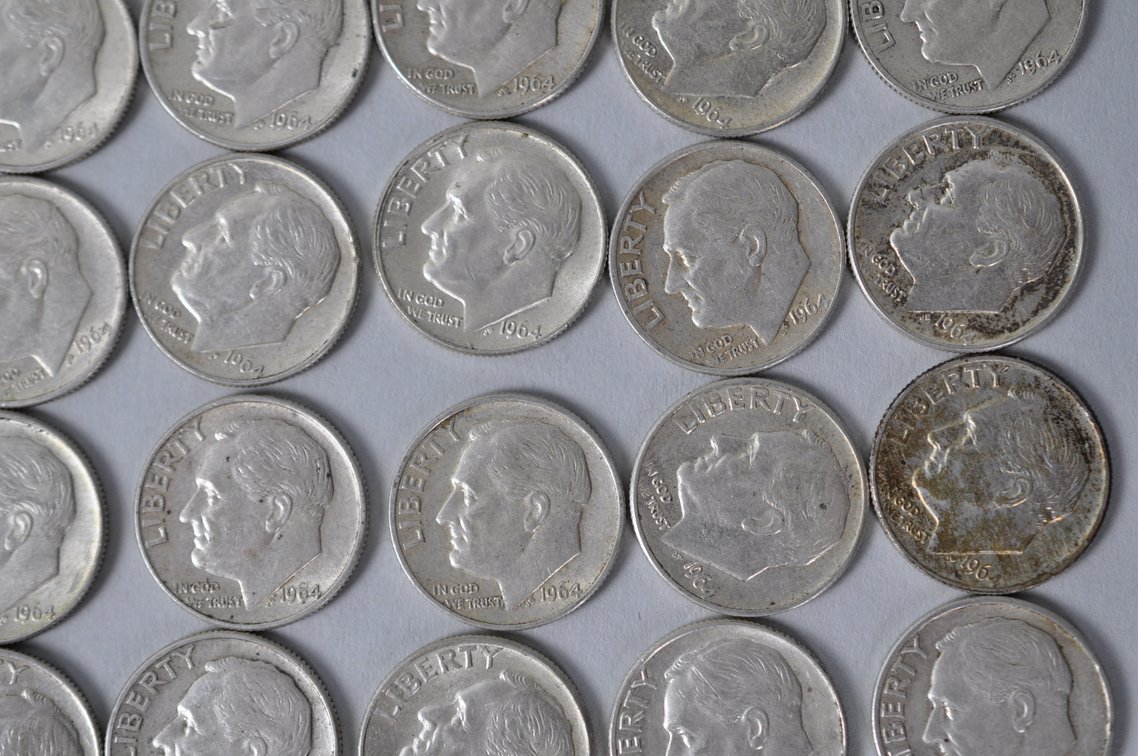 US Silver Dimes, photo 6 of 13