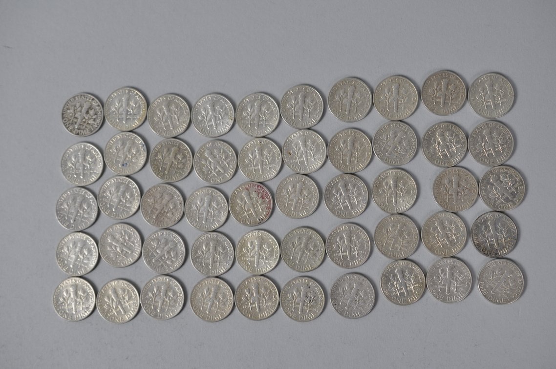 US Silver Dimes, photo 7 of 13