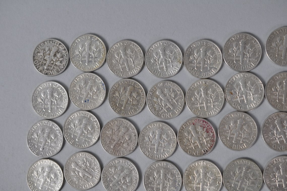 US Silver Dimes, photo 8 of 13