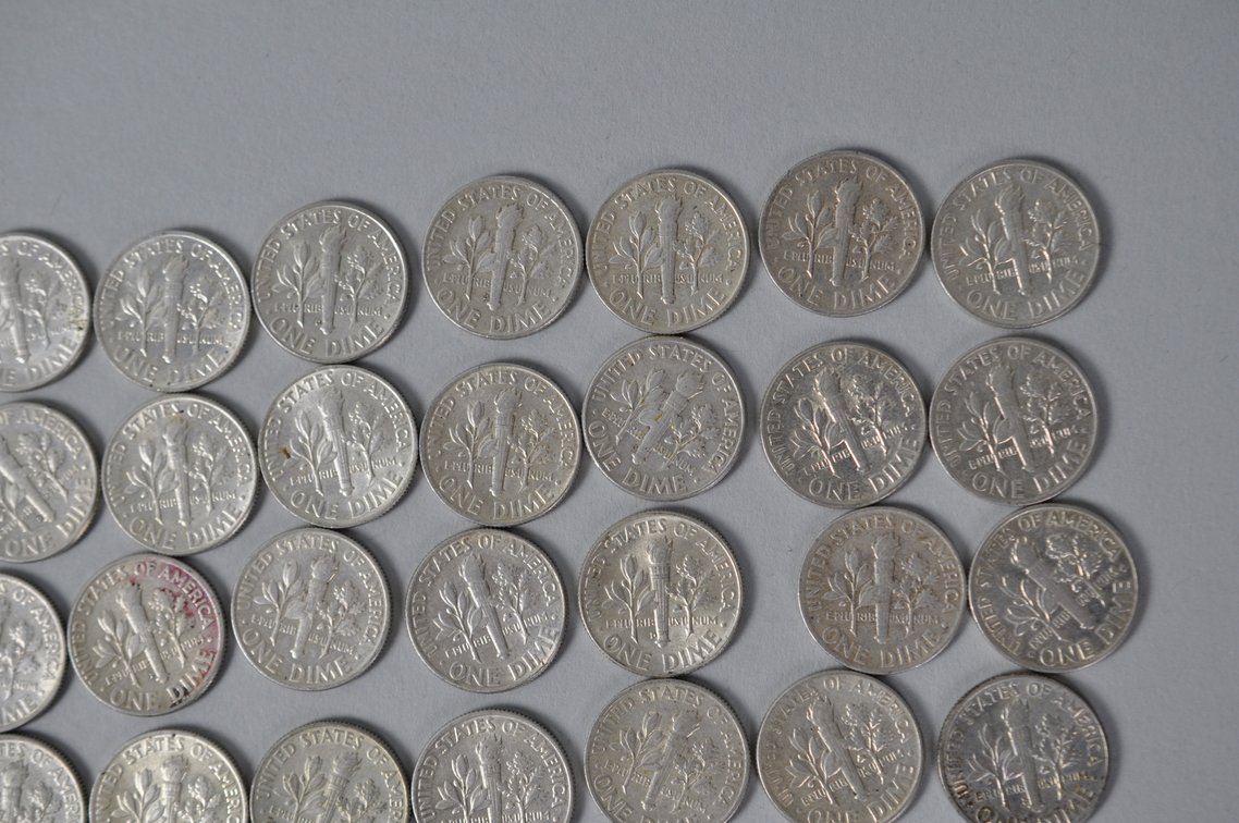 US Silver Dimes, photo 9 of 13