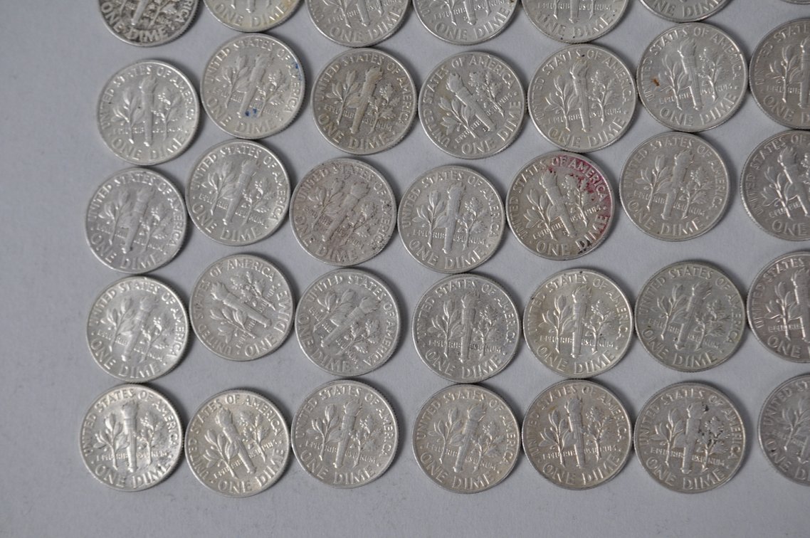 US Silver Dimes, photo 10 of 13
