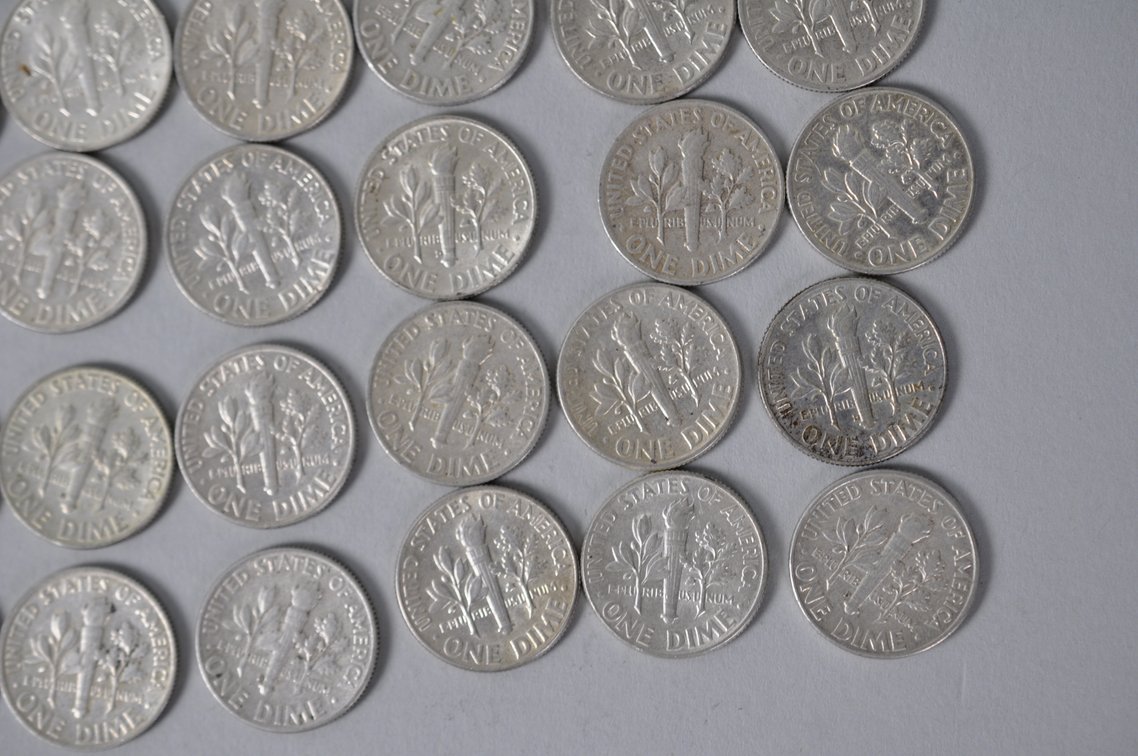 US Silver Dimes, photo 13 of 13
