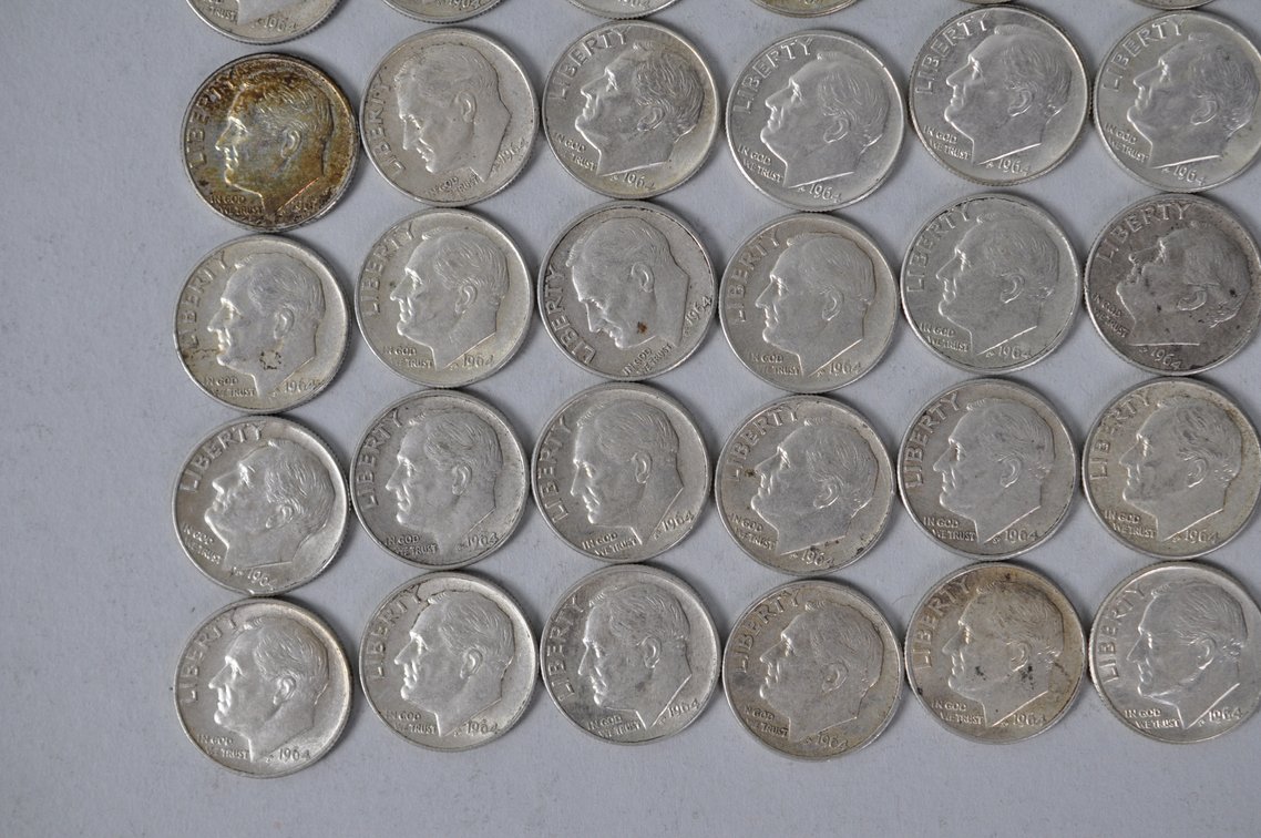 US Silver Dimes, photo 5 of 12