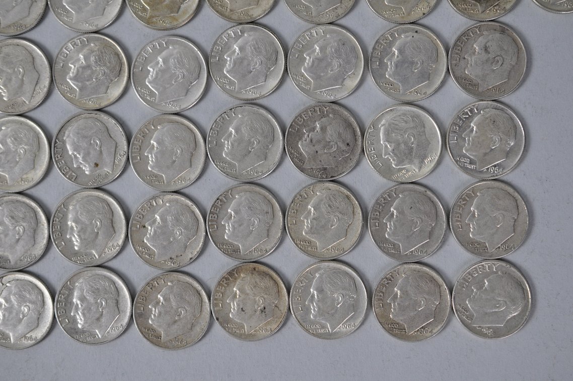 US Silver Dimes, photo 6 of 12