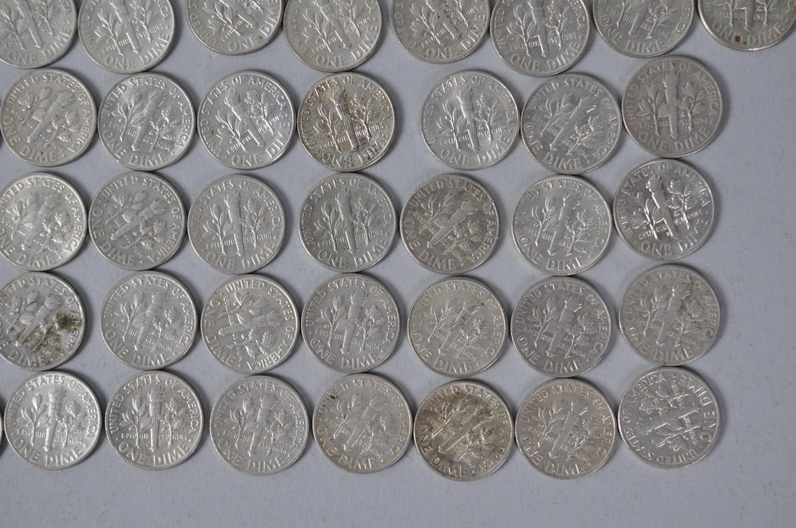 US Silver Dimes, photo 11 of 12