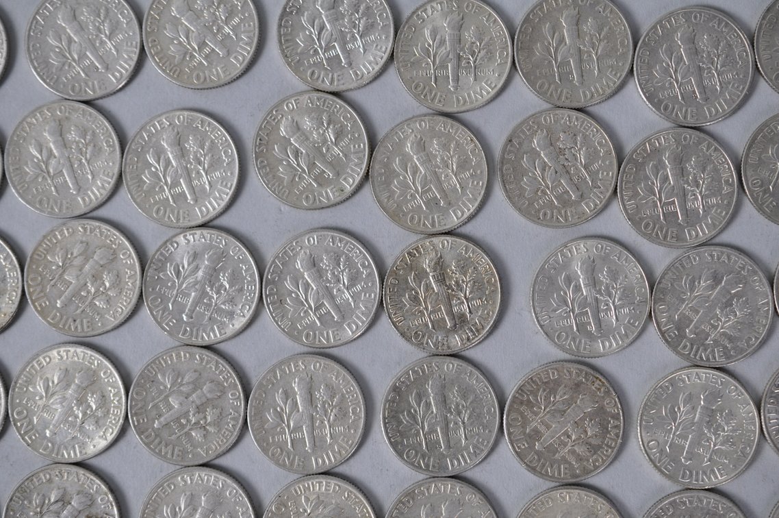 US Silver Dimes, photo 12 of 12