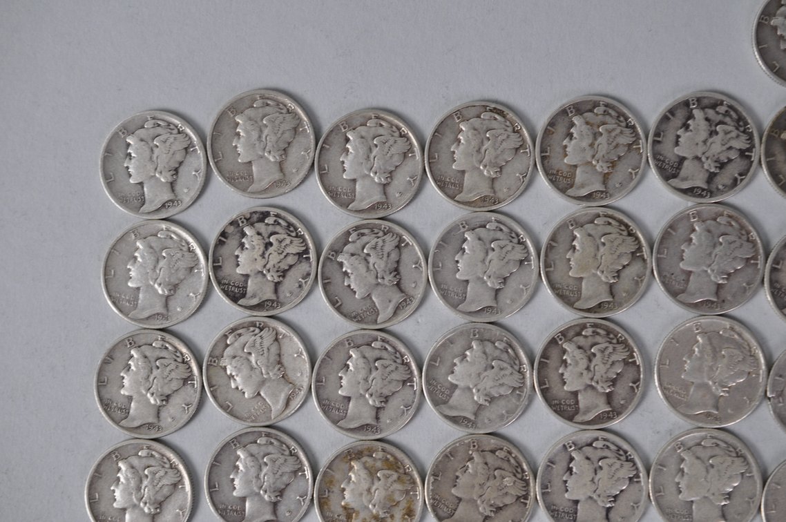 US Silver Dimes, photo 2 of 15