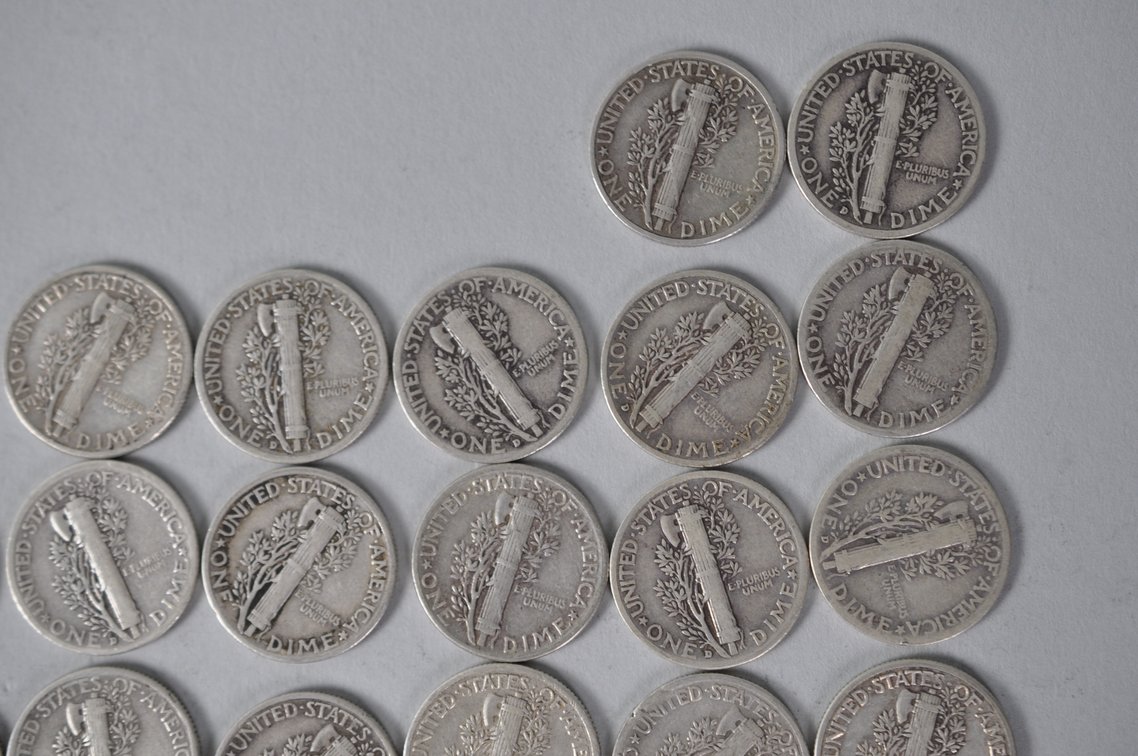 US Silver Dimes, photo 11 of 15