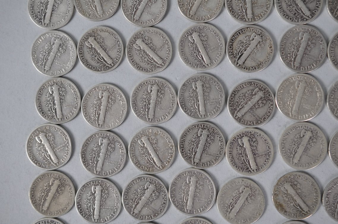 US Silver Dimes, photo 12 of 15