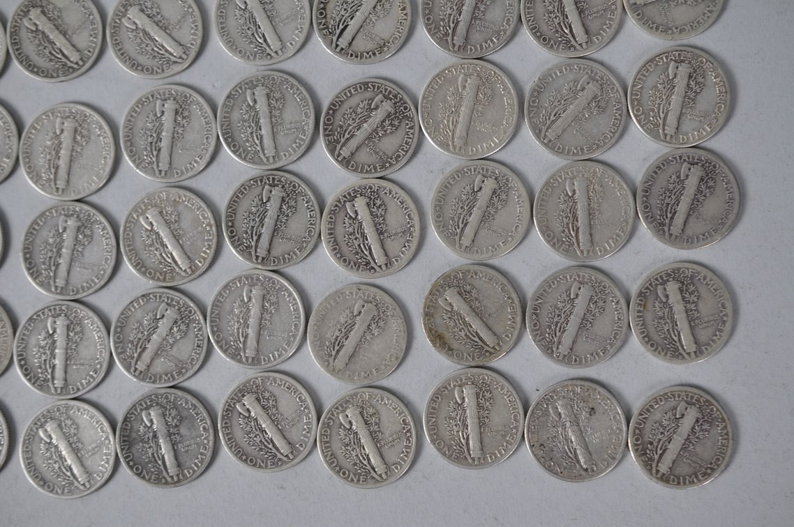 US Silver Dimes, photo 15 of 15