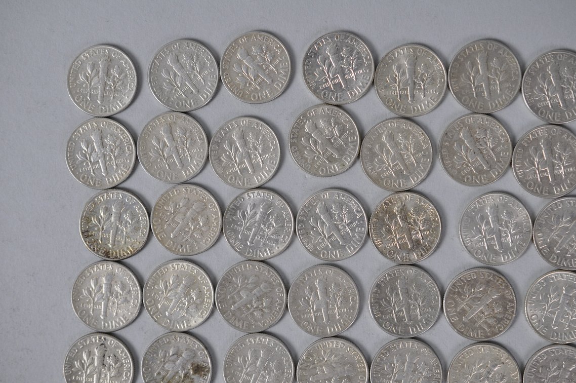 US Silver Dimes, photo 8 of 12