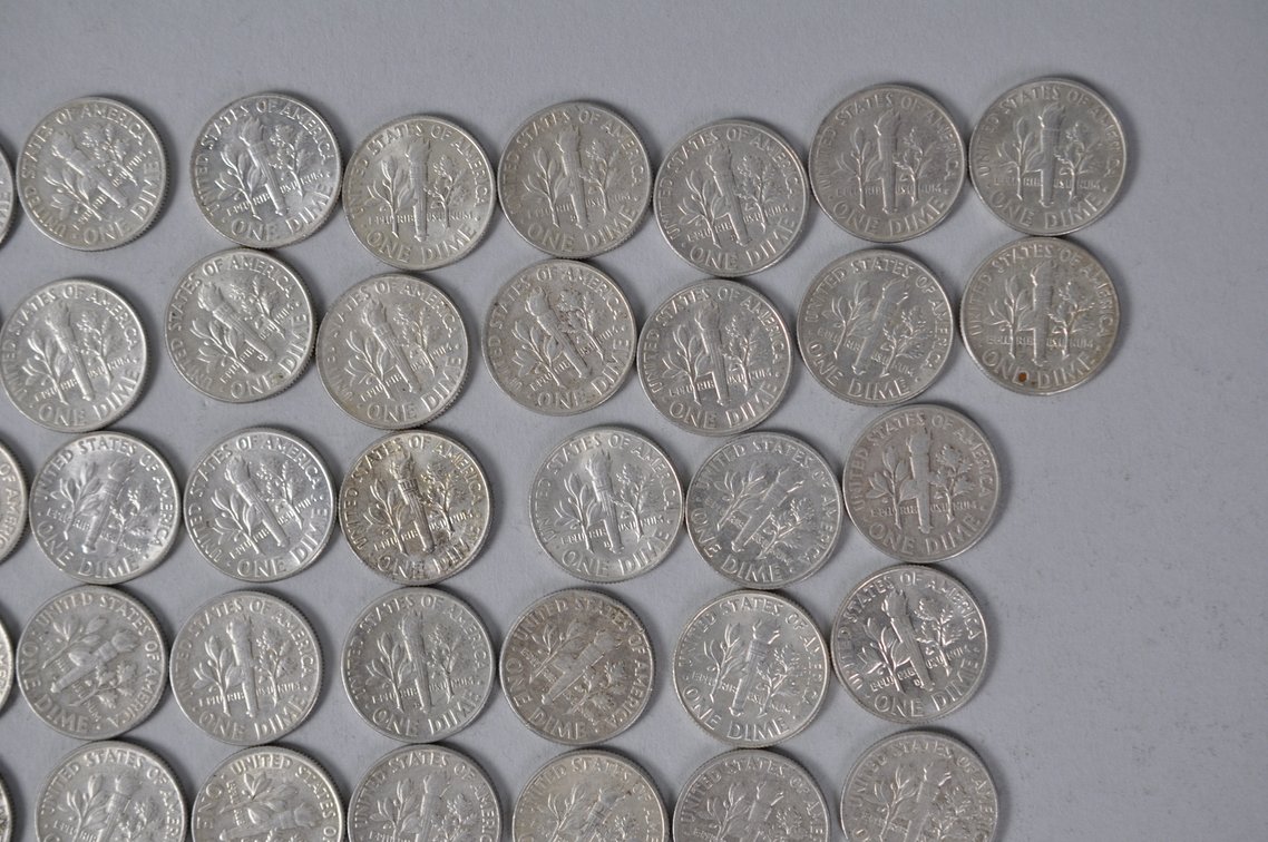 US Silver Dimes, photo 9 of 12