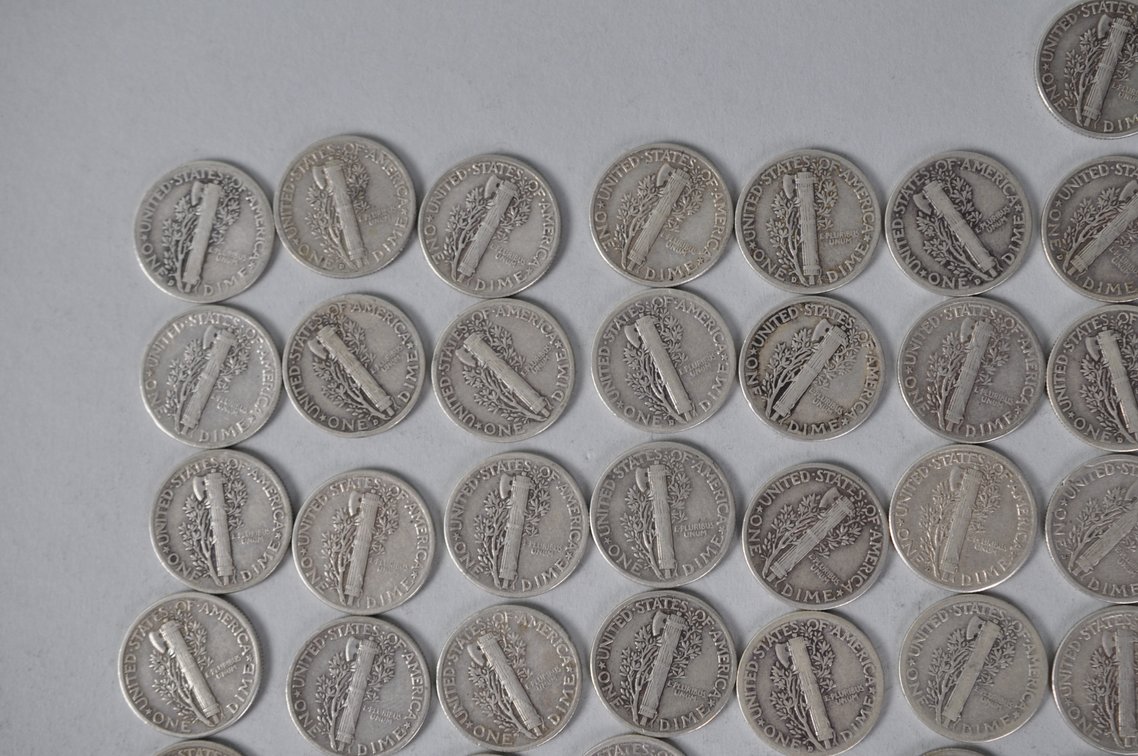 US Silver Dimes, photo 9 of 15