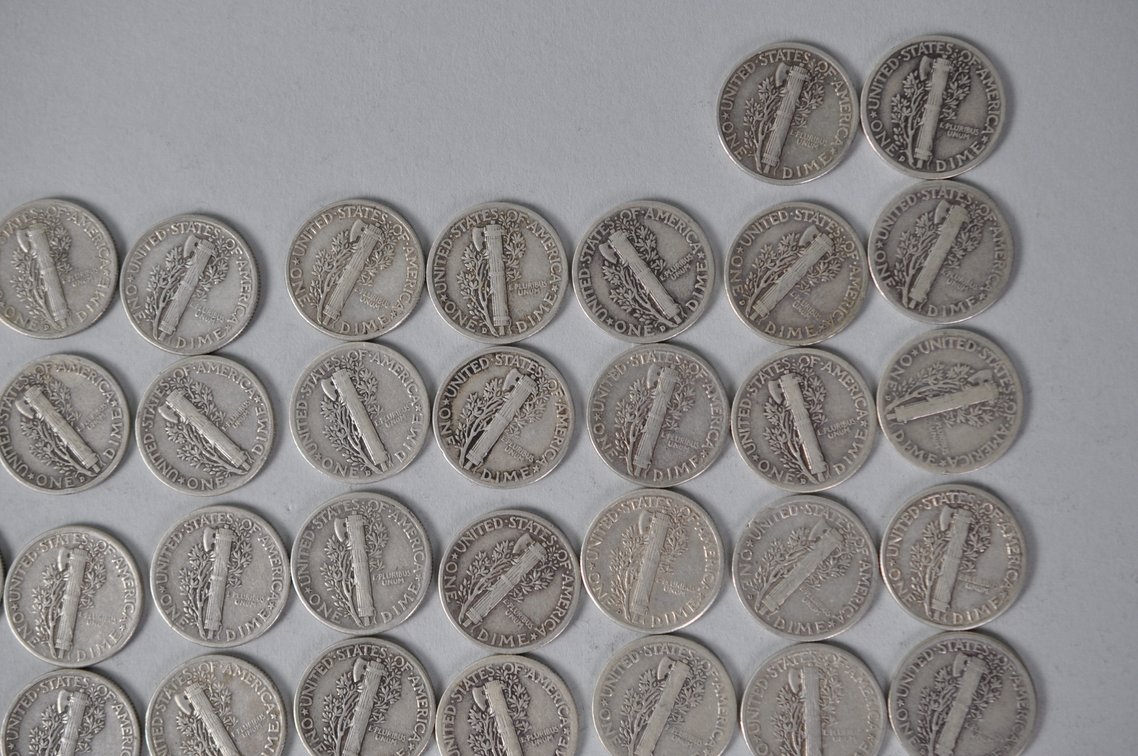 US Silver Dimes, photo 10 of 15