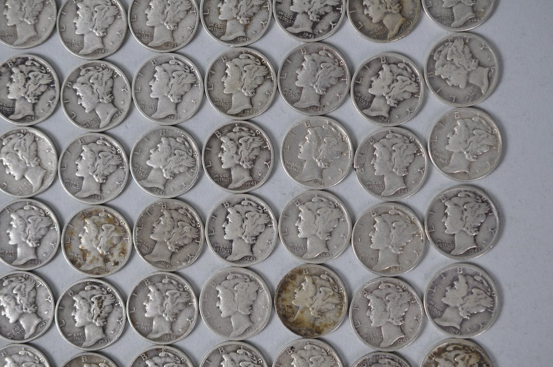 US Silver Dimes, photo 5 of 15