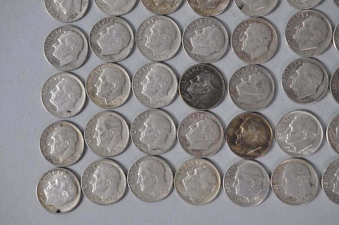 US Silver Dimes, photo 5 of 12