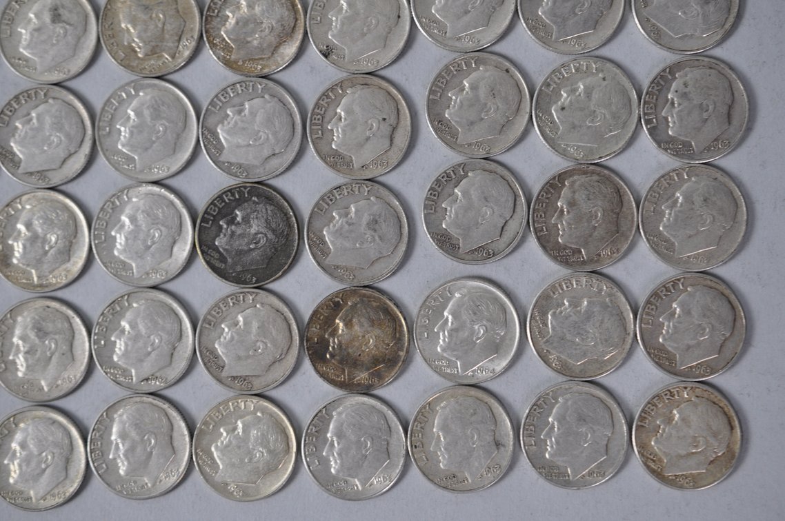 US Silver Dimes, photo 6 of 12