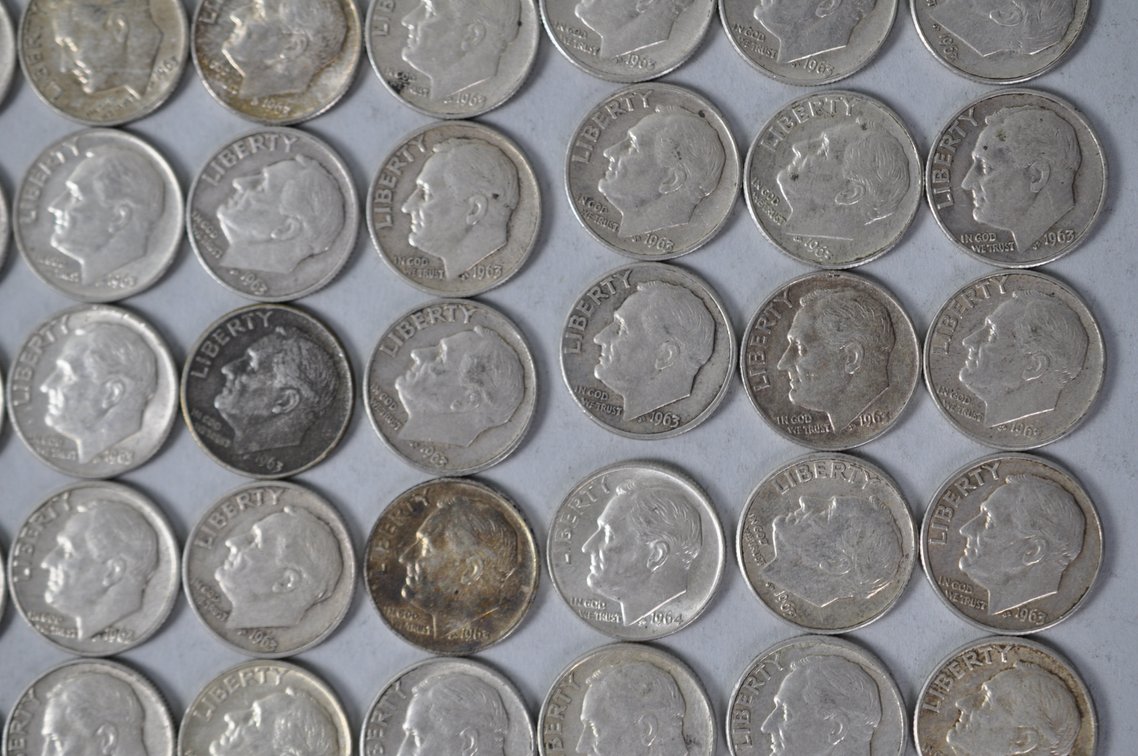 US Silver Dimes, photo 7 of 12