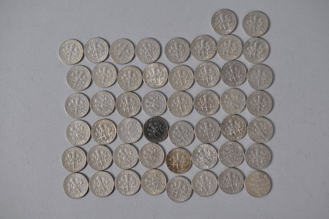 US Silver Dimes, photo 8 of 12
