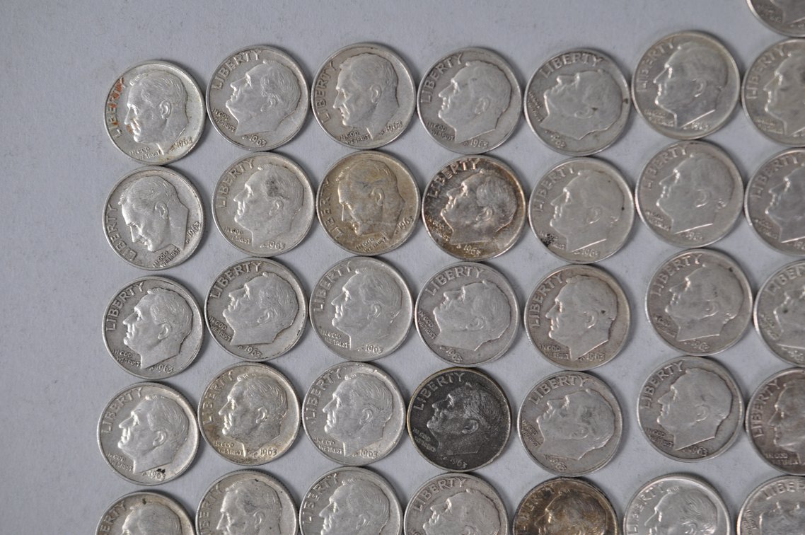 US Silver Dimes, photo 2 of 12