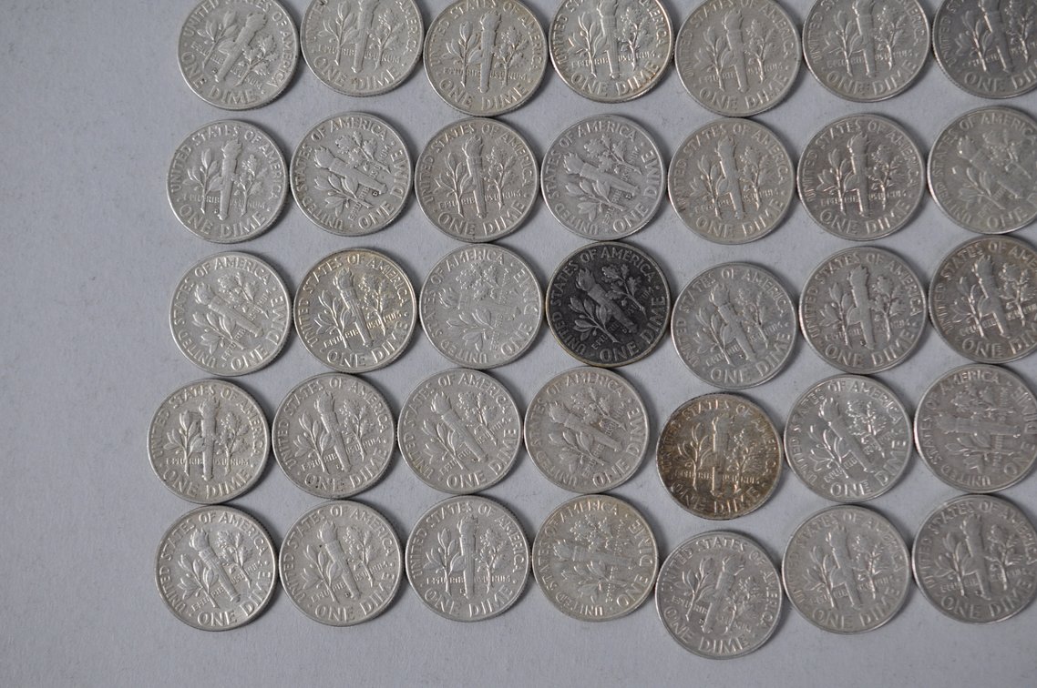US Silver Dimes, photo 11 of 12