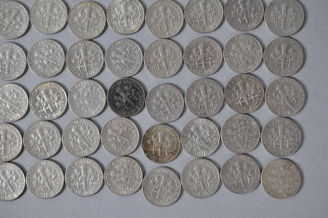 US Silver Dimes, photo 12 of 12