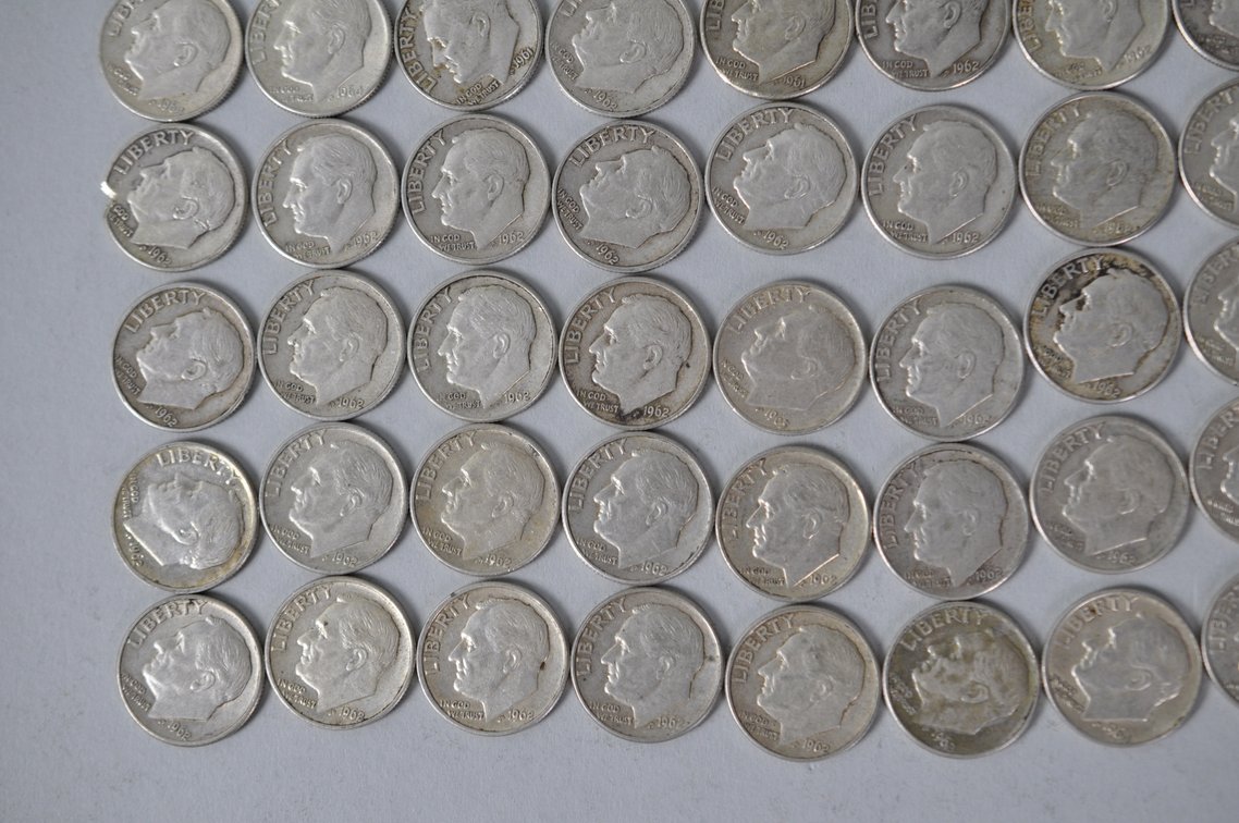 US Silver Dimes, photo 4 of 11