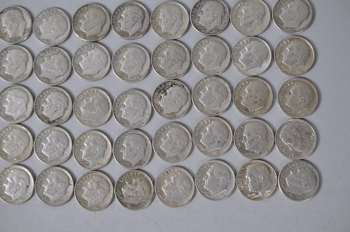 US Silver Dimes, photo 5 of 11