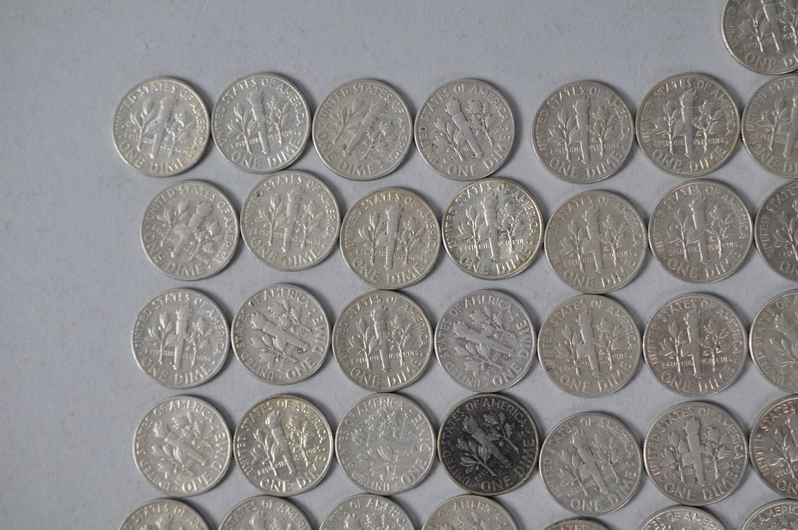 US Silver Dimes, photo 9 of 12