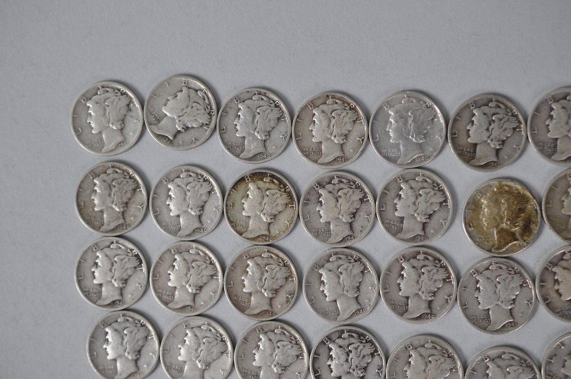 US Silver Dimes, photo 2 of 12