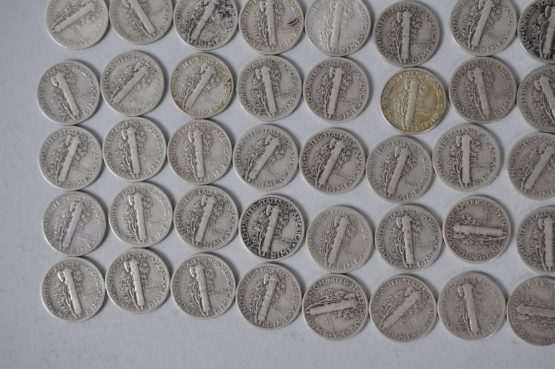 US Silver Dimes, photo 11 of 12