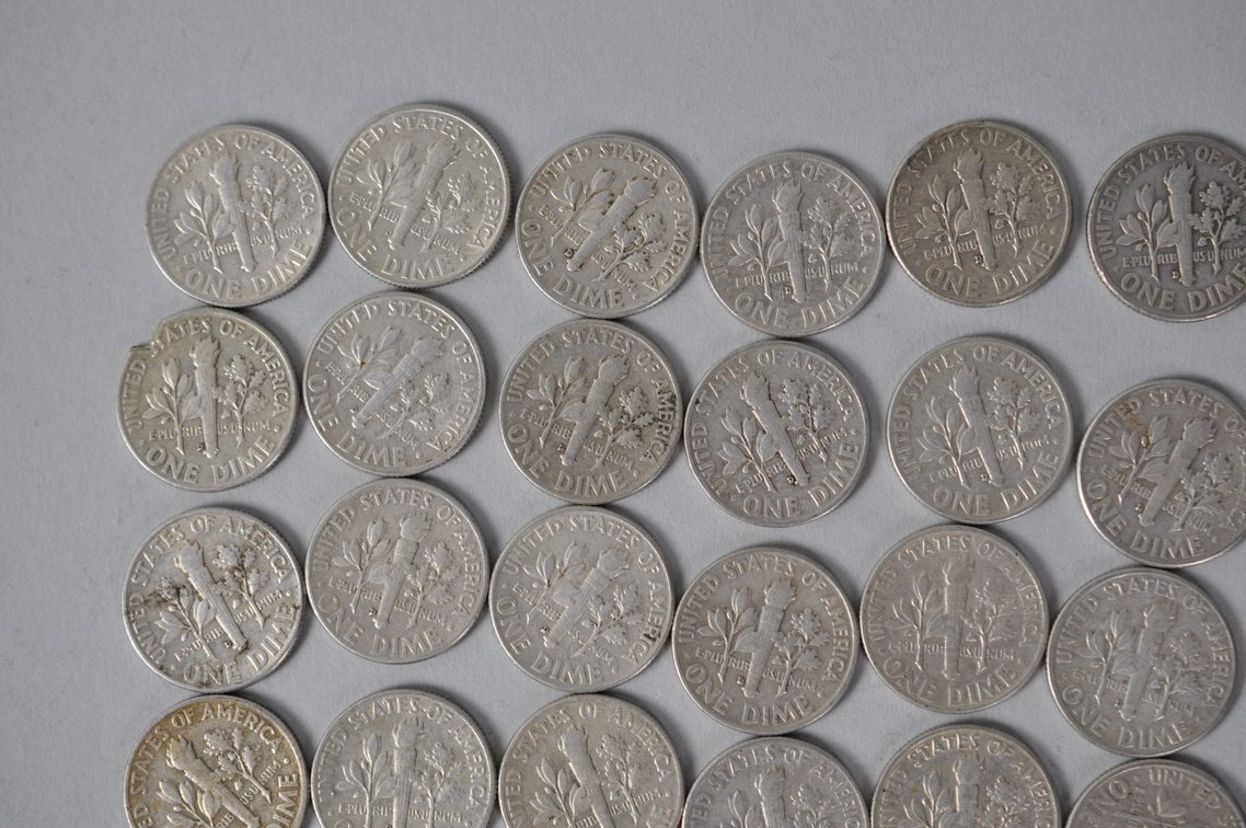 US Silver Dimes, photo 7 of 11