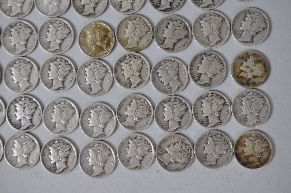 US Silver Dimes, photo 6 of 12