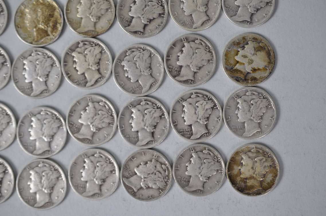 US Silver Dimes, photo 7 of 12