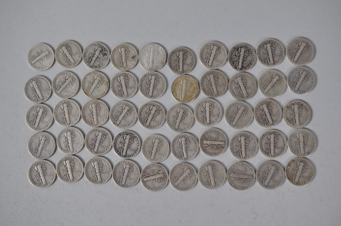 US Silver Dimes, photo 8 of 12