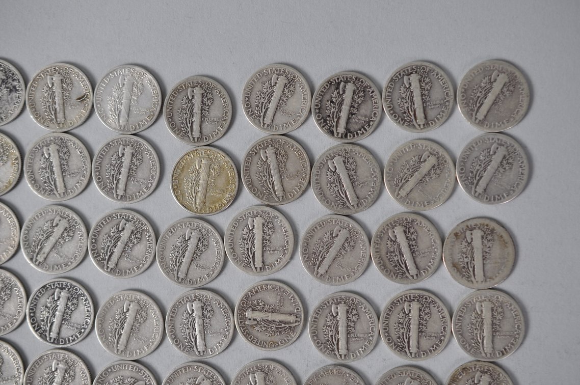 US Silver Dimes, photo 10 of 12
