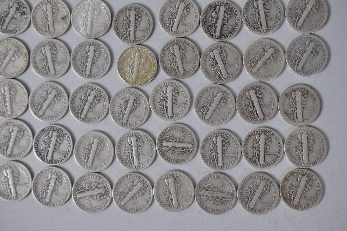 US Silver Dimes, photo 12 of 12