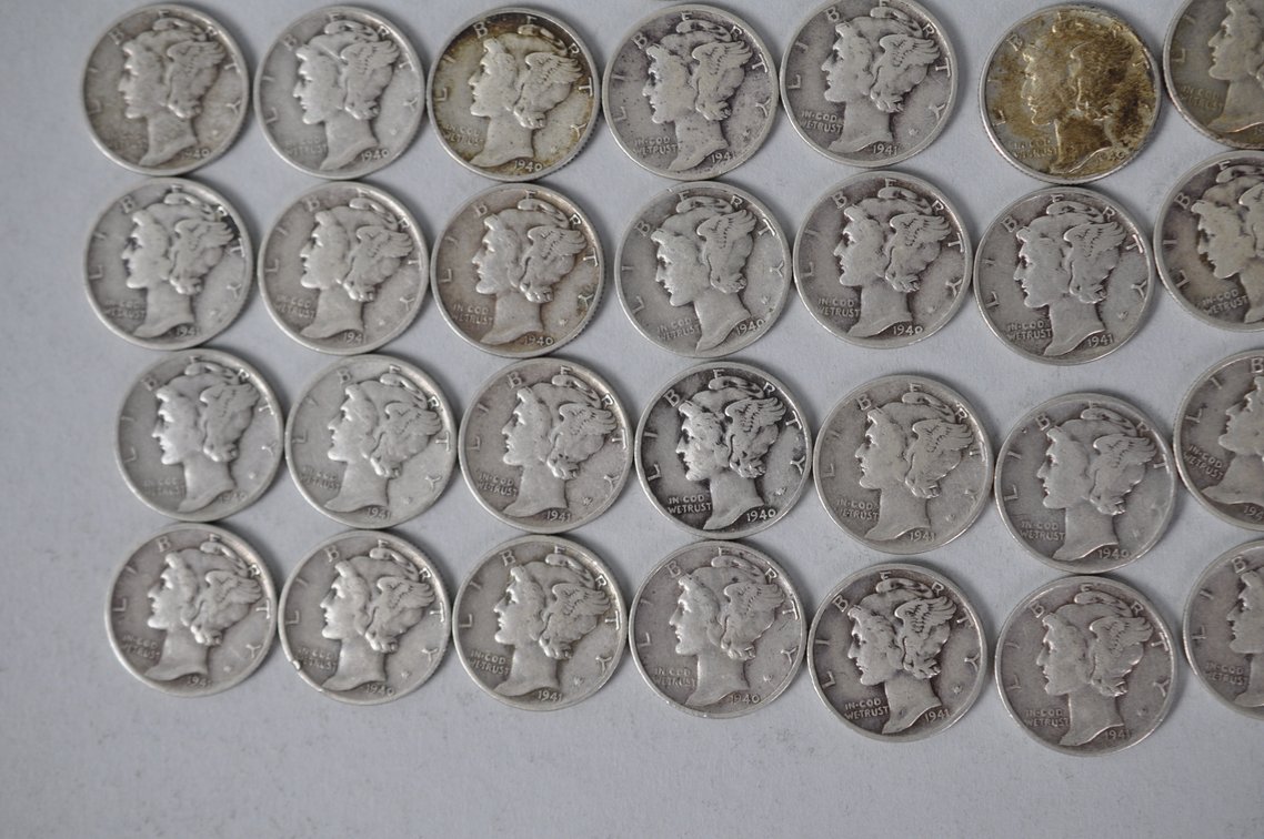 US Silver Dimes, photo 5 of 12