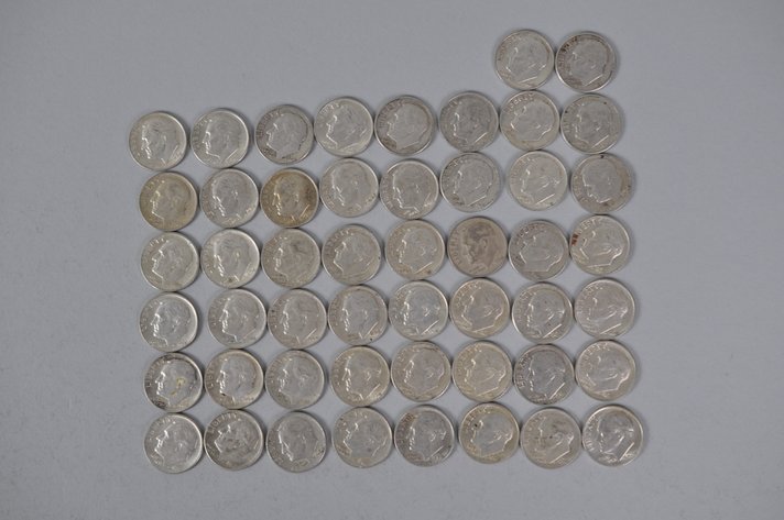 1964 US Silver Dimes